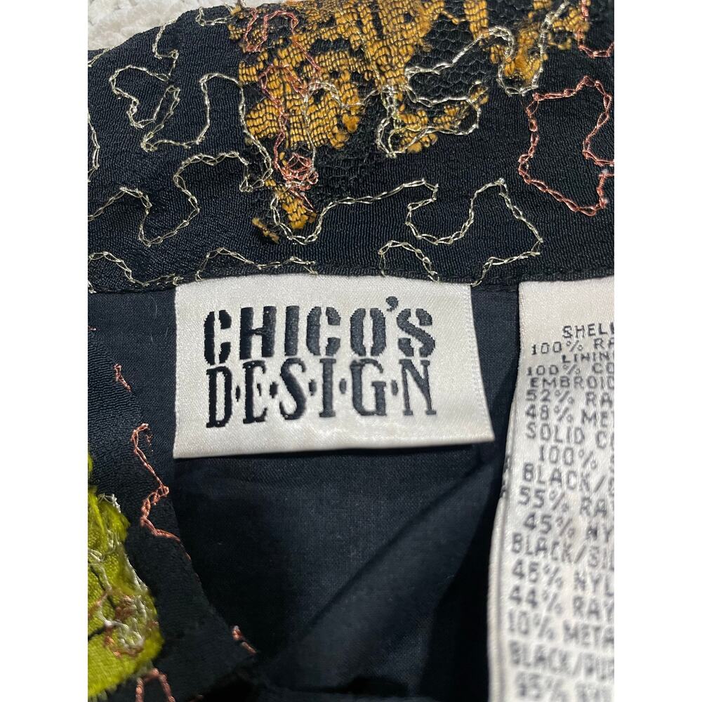 Vtg Chico's Design Patchwork Lightweight Jacket A… - image 5